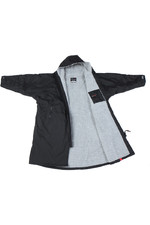 2022 Dryrobe Advance Long Sleeve Premium Outdoor Change Robe LSDABG - Black / Grey